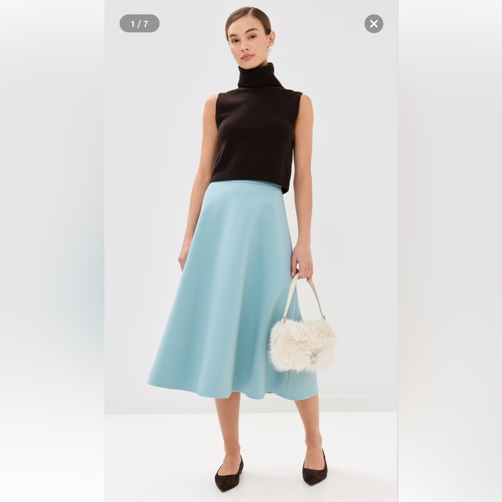 STAUD Lighthouse skirt in Mist as seen on Meghan Markle (size L but fits like M)